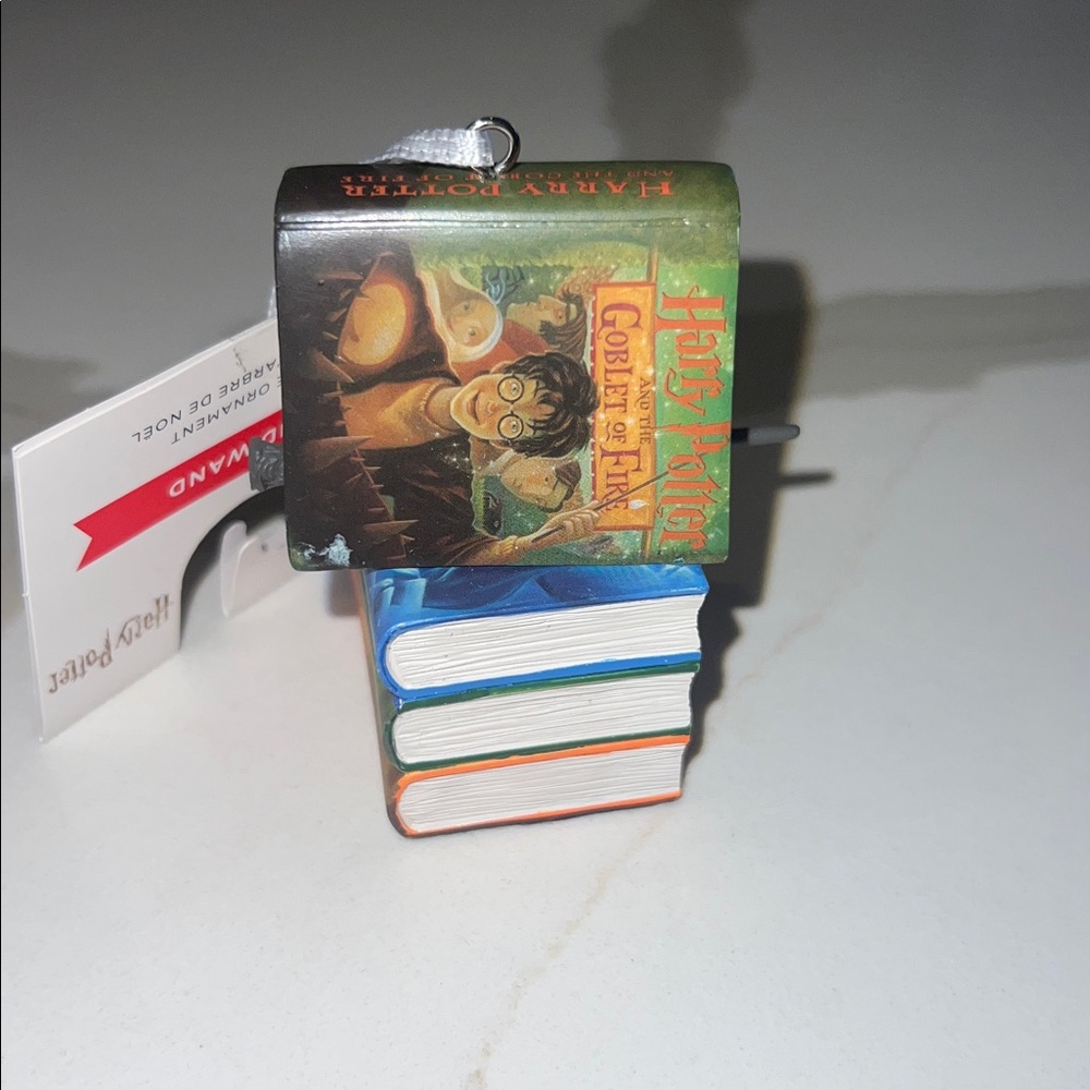 Harry Potter Ornament Hallmark Books & Wand